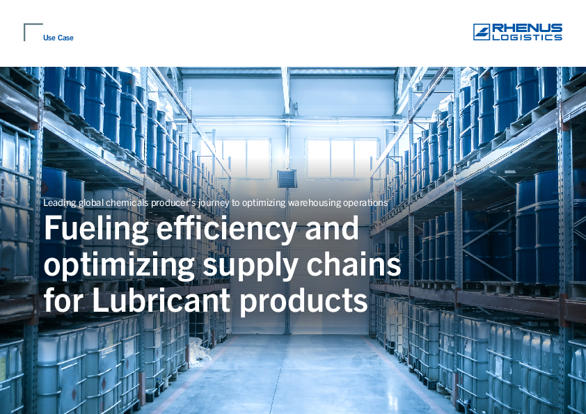 Cover of the case study:"Fueling efficiency and optimizing supply chains for Lubricant products"