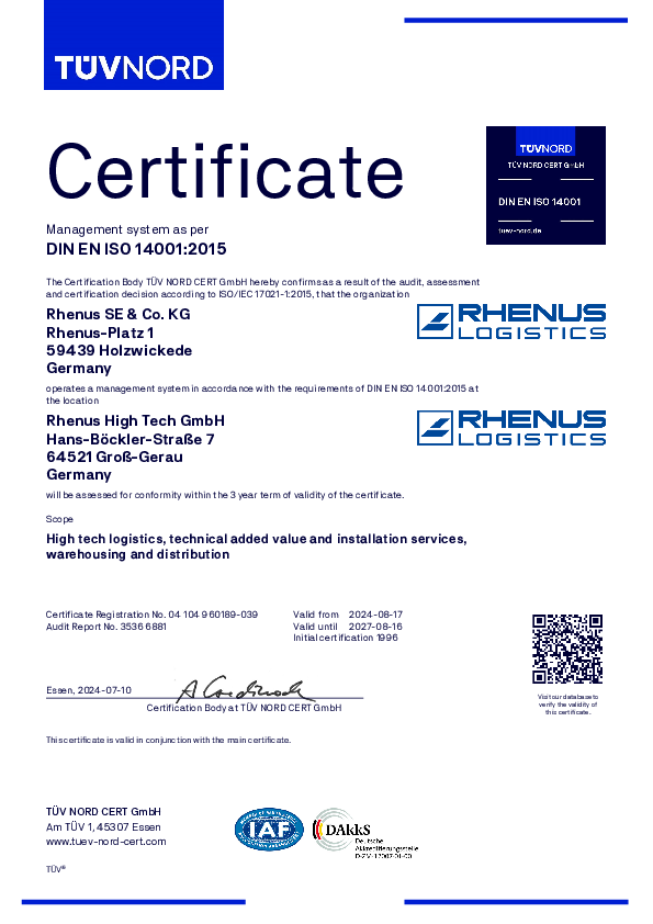 DIN EN ISO 14001:2015